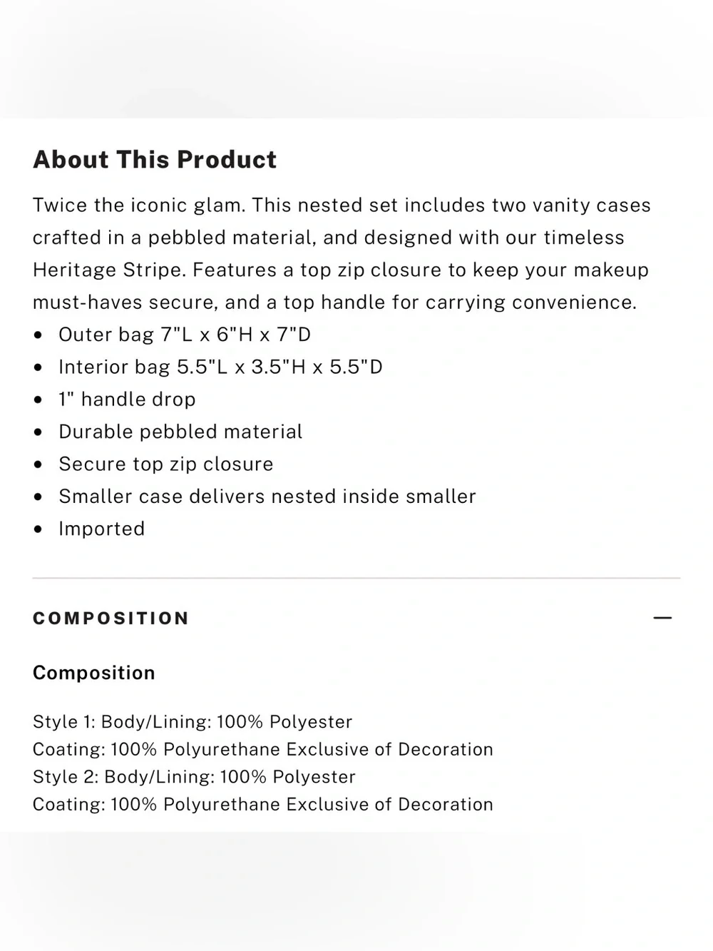 Victoria’s Secret 2-Piece Limited Edition Makeup Bag